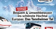 Gratis Shuttlebus - Bequem & umweltbewusst ins Tannheimer Tal